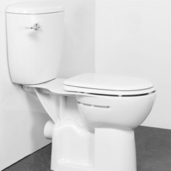  Close Coupled Toilet With Seat and Lid