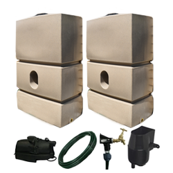 2 x 1500 Litre Easy Connect System Sandstone