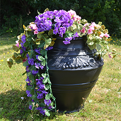 Black Urn Planter