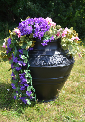 Black Urn Planter