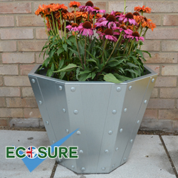 Foxton Galvanised Planter