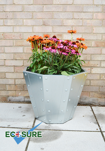 Foxton Galvanised Planter