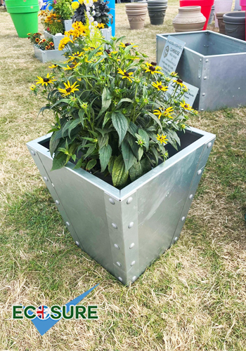 The Melbourn Galvanised Planter