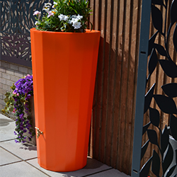 Metropolitan Water Butt Planter Orange