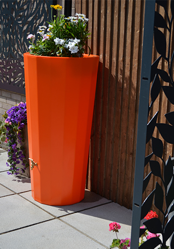 Water Butt Planter In Orange