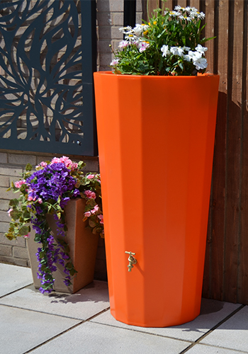 Water Butt Planter In Orange