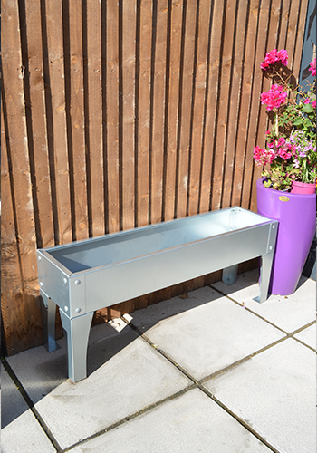 galvanised raised bed