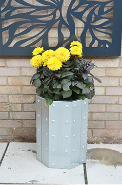 Therfield Galvanised Planter