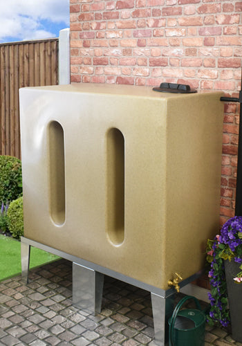 650 Litre Slimline Water Butt in Sandstone