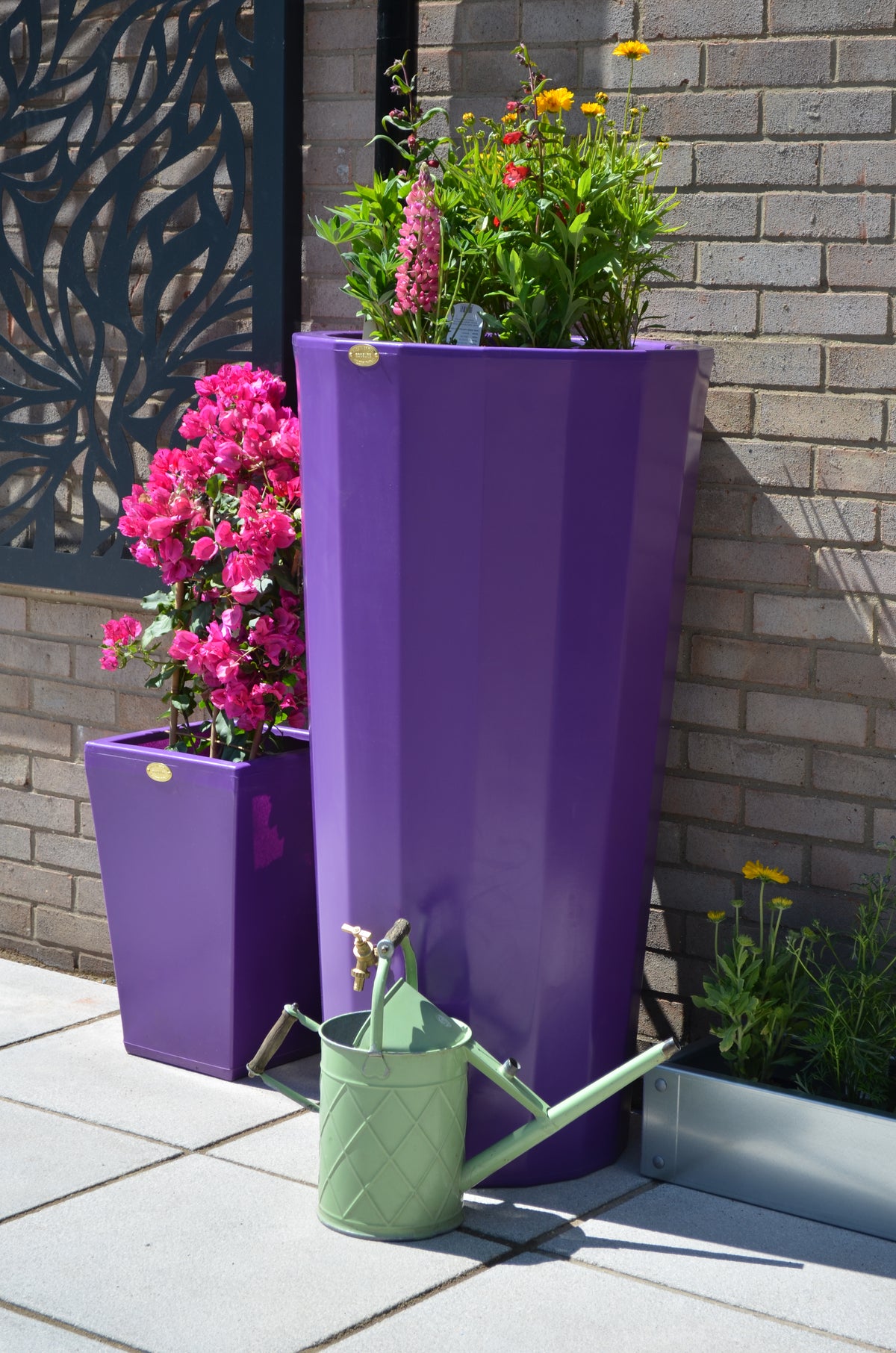 Metropolitan Water Butt Planter - Purple