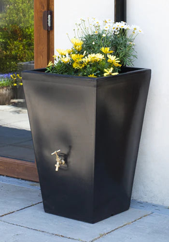 Cambridge Water Butt Planter In Black