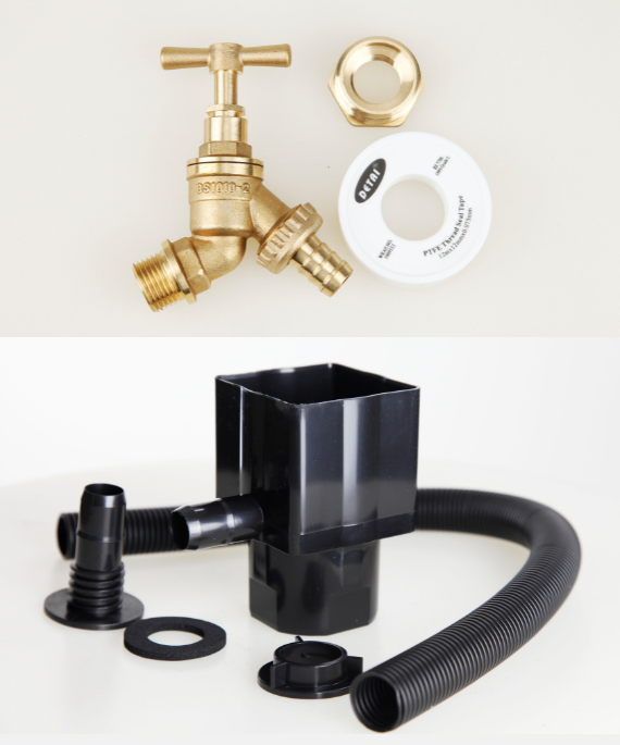 Brass Tap Kit & Standard Downpipe Diverter